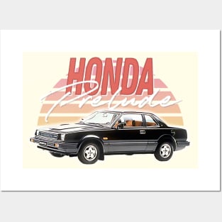 1st Gen Honda Prelude // Retro Gift Design Posters and Art